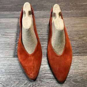 Everlane suede/ leather flat sandals Made in Italy woman's size 11 (d182)